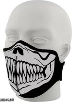 Mondkapje Wasbaar - Mondkapje Print Skull  - Zwart Wit - Mondmasker Wasbaar - Mondkapje Wasbaar met Print - Mondkapje Herbruikbaar