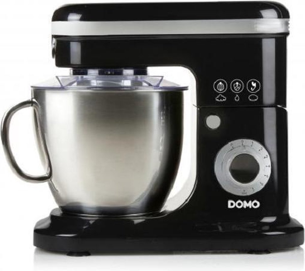 Domo DO1023KR - Keukenmachine - 6L - Zwart