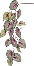 Kunst hangtak Begonia 110 cm grijs/roze