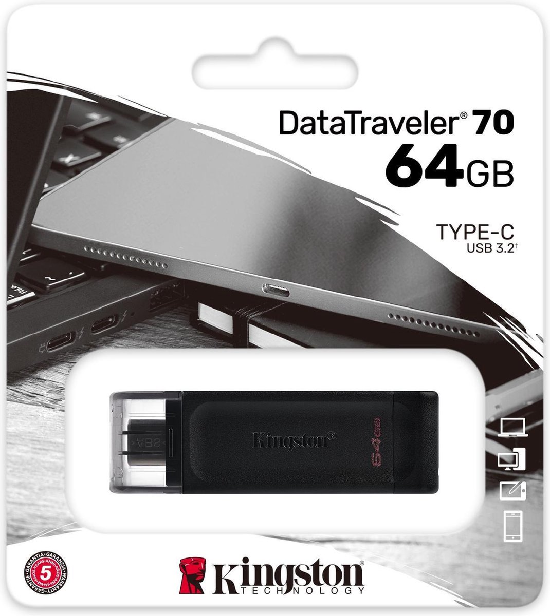 Kingston DataTraveler 70 64 GB usb-stick thumbnail 3