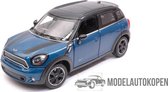 Mini Cooper S Countryman (Blauw) 1/24 Rastar - Modelauto - Schaalmodel - Model auto - Miniatuurautos - Miniatuur auto
