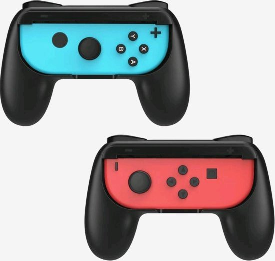 Handgrip voor Nintendo Switch Joy Con Controller Zwart