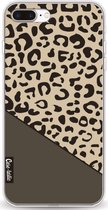 Casetastic Apple iPhone 7 Plus / iPhone 8 Plus Hoesje - Softcover Hoesje met Design - Leopard Mix Green Print