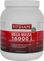 Fitshape Mega Massa 16000 Vanilla - 1200 grammes - Shake protéiné