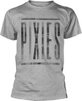 Pixies Heren Tshirt -XL- Dirty Logo Grijs