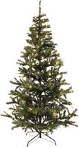 WDMT™ Kunstkerstboom met led-verlichting 2,10 meter hoog | Inclusief standaard | kerstboom incl. verlichting | Kerstversiering | Kerst