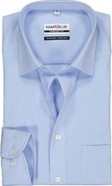 MARVELIS comfort fit overhemd - lichtblauw - Strijkvrij - Boordmaat: 40
