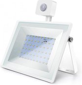 Buitenlamp wit | LED 50W=450W halogeen schijnwerper | IR bewegingssensor | koelwit 4000K | waterdicht IP65