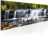Artgeist Fairytale Waterfall Canvas Schilderij - 120x40cm