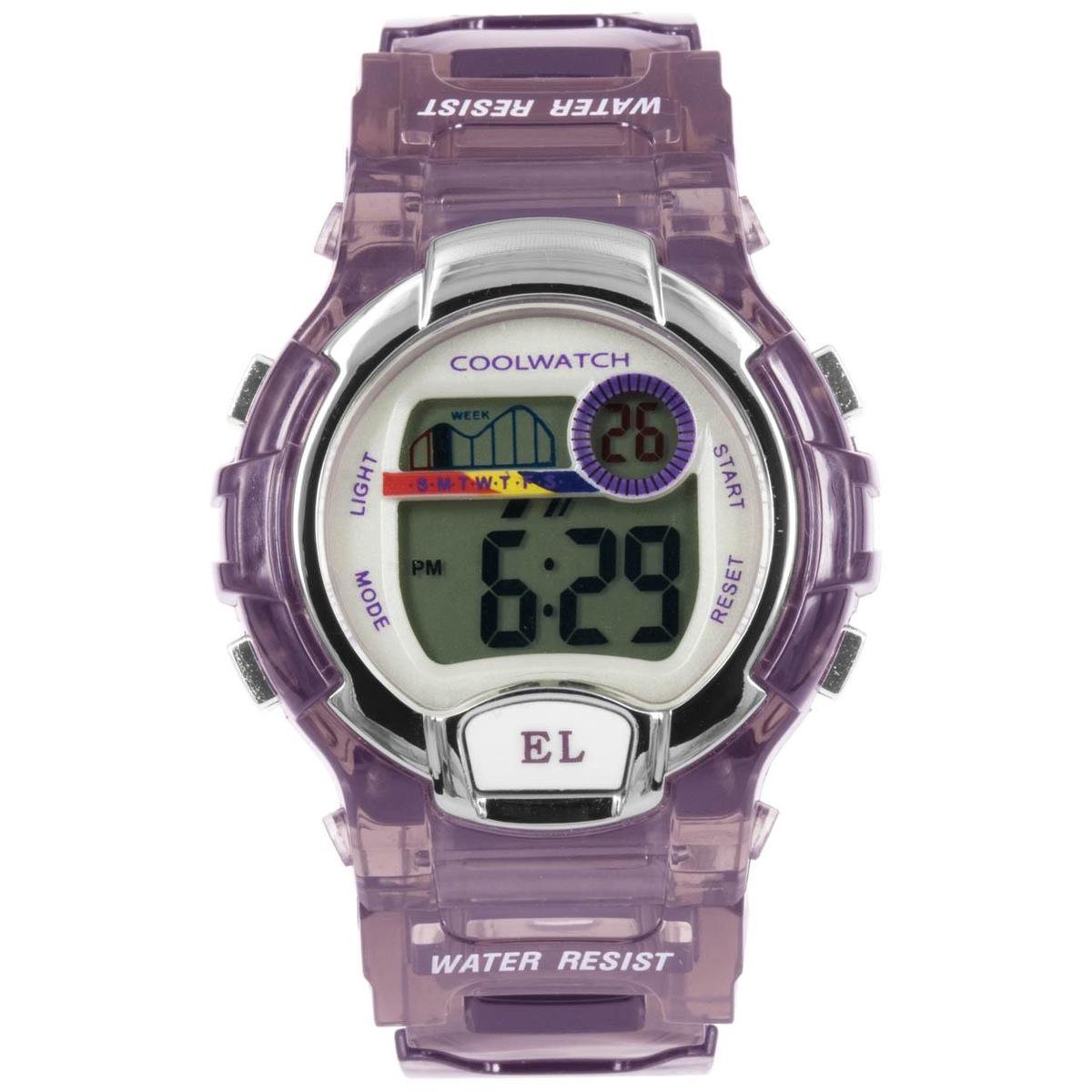 Coolwatch by Prisma CW.379 Kinderhorloge Digital kunststof/siliconen purple 38 mm