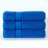 3 DELIG SET BADHANDDOEKEN | 70X140CM | EXTRA ZWARE KWALITEIT - 550GR/M² | BLAUW