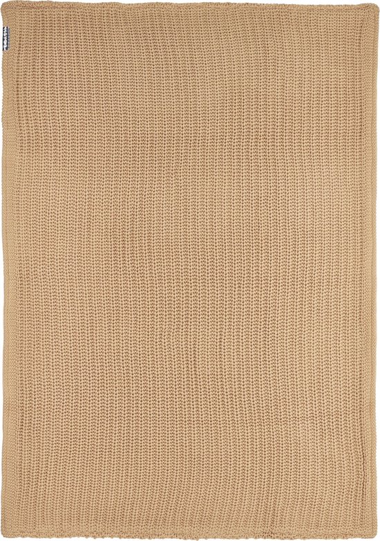 Meyco Baby Herringbone velvet wiegdeken - warm sand - 75x100cm