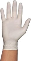 Handschoen comfort latex wit poedervrij Large 100st