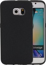 Wicked Narwal | Sand Look TPU Hoesje voor Samsung Galaxy S6 Edge G925F Zwart