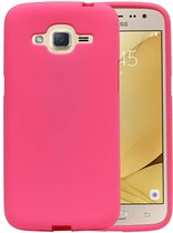 Wicked Narwal | Sand Look TPU Hoesje voor Samsung Galaxy J2 2016 J210F Roze