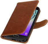 Wicked Narwal | Premium PU Leder bookstyle / book case/ wallet case voor Samsung Galaxy A3 2017 A320F Bruin
