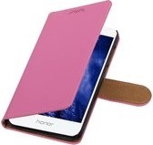 Wicked Narwal | bookstyle / book case/ wallet case Hoes voor Huawei Honor 6 A Roze