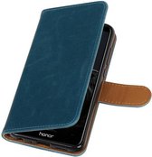 Wicked Narwal | Premium PU Leder bookstyle / book case/ wallet case voor Huawei P Smart Blauw