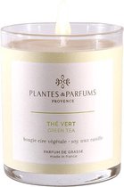 Plantes & Parfums Natuurlijke Green Tea Sojawas Geurkaars (tevens handcrème) I Frisse Geur I 180g I 40u