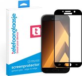 Glazen screenprotector voor Samsung Galaxy A5 (2017) (FULL COVER) (ZWART) | Tempered glass | Gehard glas