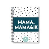 Invulboek voor mama en mama -  2 mama's boek - invulboek 2 mama's - 2 mama’s - roze gezinnen - regenbooggezin - Mama, Mama &Ik - Blauwe stip