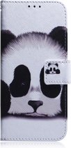 Panda beertje agenda book case hoesje Motorola Moto G9 Plus