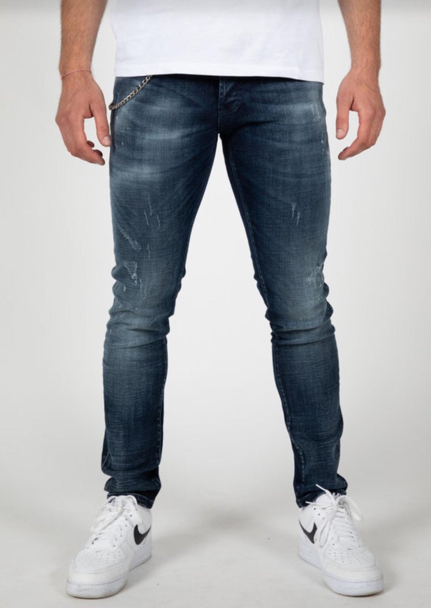 Jeans - jeans heren - jeans heren broeken - spijkerbroek heren - LEYON Easy Blue Jeans 2045