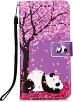 iPhone 12 Pro Max - Flip hoes, cover, case - TPU - PU Leder - Panda cherry