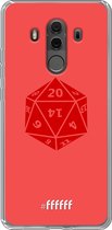 6F hoesje - geschikt voor Huawei Mate 10 Pro -  Transparant TPU Case - D20 - Red #ffffff