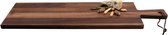 Bowls and Dishes Pure Walnut Wood Borrelplank | Tapasplank | Serveerplank 69 x 20 x 2 cm - Walnoot hout