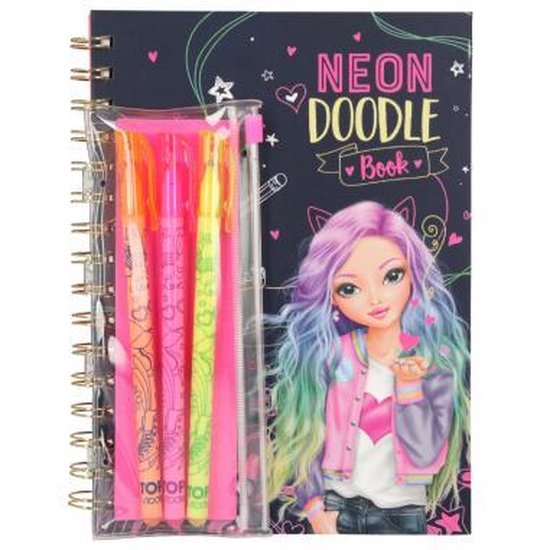 Top Model - Doodle Book w/Neon (0410273) /Arts and Crafts /Multi - TOPModel