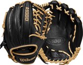 Wilson - Honkbal - MLB - Honkbal Handschoen - A1000 - 1789 - Volwassenen - Zwart/Blond - 11,5 inch