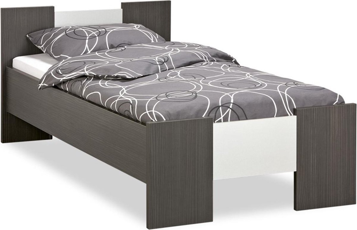 bol.com | Beter Bed Basic Woody - Eenpersoons - 90x200cm - Donker Eiken ...
