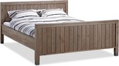 Beter Bed Select bed Columbo met bodem, potenset en matras - 140 x 200 cm - bruin