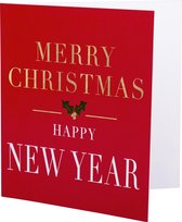 3 Pakjes van 8 kerstkaarten Xmas Typo Modern