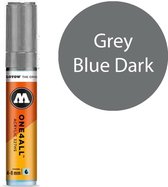 Molotow 327HS Grey Blue Dark - Marqueur acrylique gris - Pointe biseautée 4-8mm - Couleur gris foncé