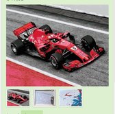 Schilderen op Nummer - Raceauto Formule 1 - Painting by Numbers - 50x40 cm - Complete Set