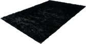 Lalee Twist - Handgemaakt - Hoogpolig - Vloerkleed – mart visser stijl - effen Tapijt – Karpet - 120x170 cm zwart