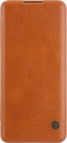 Huawei P40 Pro Plus Hoesje - Qin Leather Case - Flip Cover - Bruin