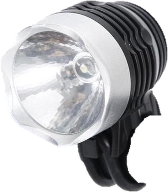 Super felle LED Fietslamp zilver - Masterloot