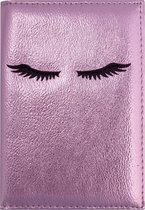 Lashes passport case pink