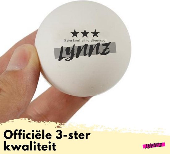 Lynnz® 10x tafeltennis ballen 3 kwaliteit wit | pingpongballen | bol.com