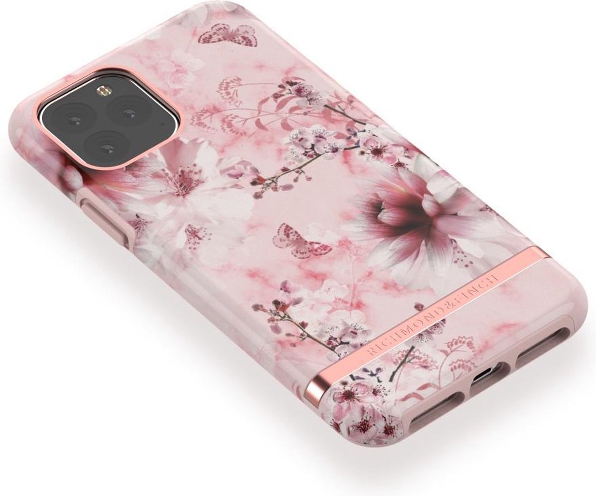 Bol Com Richmond Finch Pink Marble Floral Rose Gold De For Iphone 11 Pro Max Colourful