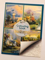 Craft Universe - Kleurboek ''Landschap 1'' - Kleurboek voor volwassenen - A4 Kleurboek - Tekenen - Kleuren voor volwassenen boeken - Kleurpotloden voor volwassenen - Kleurboek voor volwassene