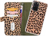 Mobilize Gelly Wallet Zipper Samsung S20 Plus Hoesje Olive Leopard