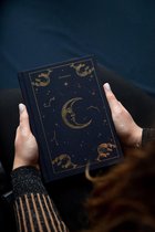 Dromendagboek | dromen dagboek | dagboek met maan | blauw en goud | maan en sterren
