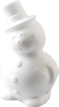 Piepschuim sneeuwman - 17cm