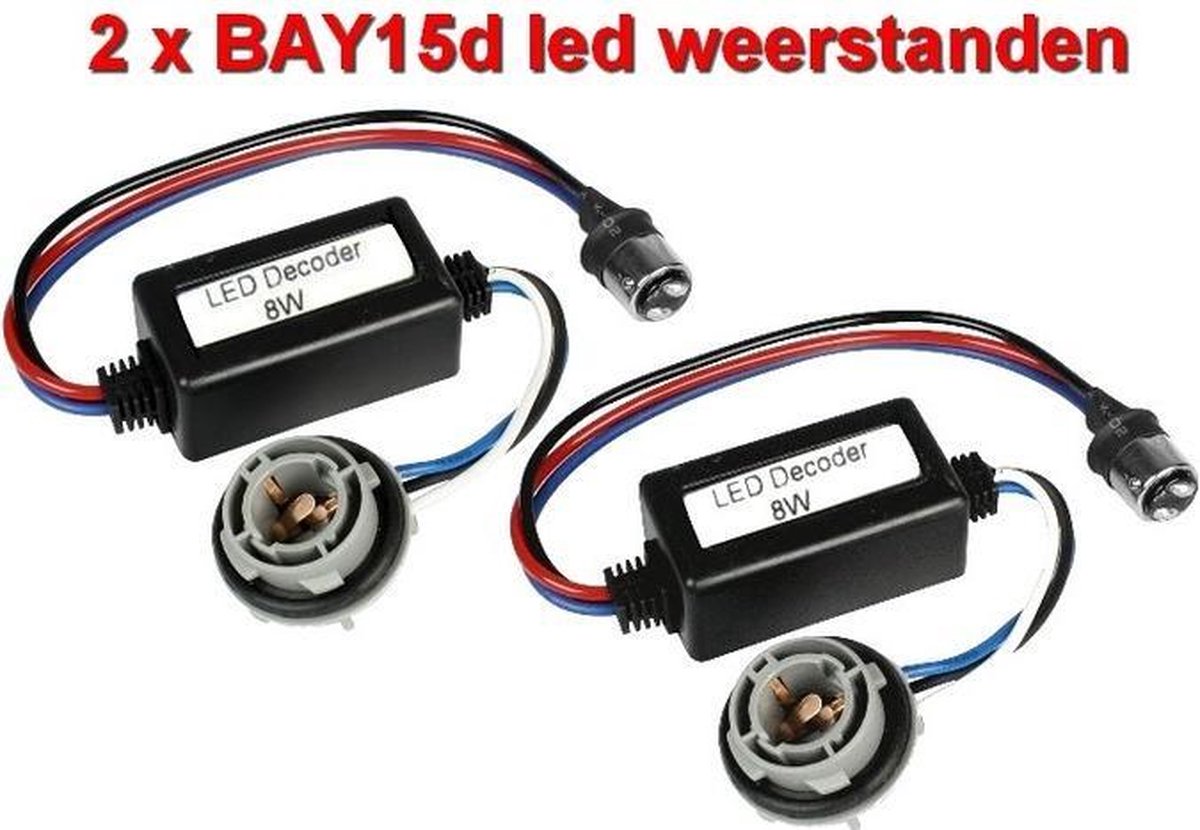 12Volt decoders voor BAY15dLED lampen