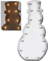Decoratieve Tafellamp Sneeuwman sneeuwpop Wit kerstverlichting