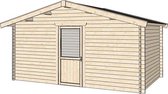 Blokhut Apeldoorn Wanddikte 40 mm 450 cm x 500 cm Geïmpregneerd in kleur
